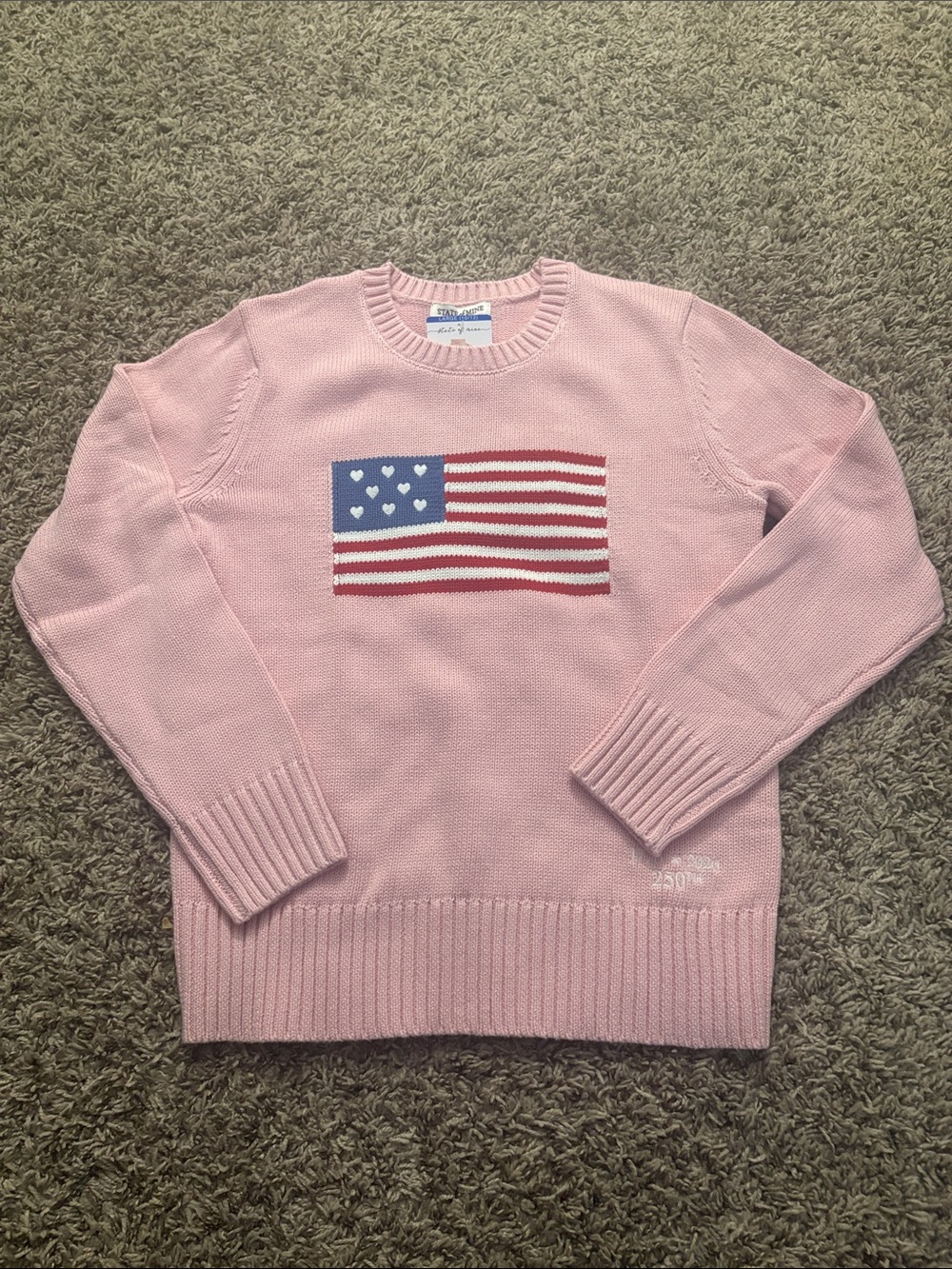 State of Mine Kids Pink Crewneck Sweater